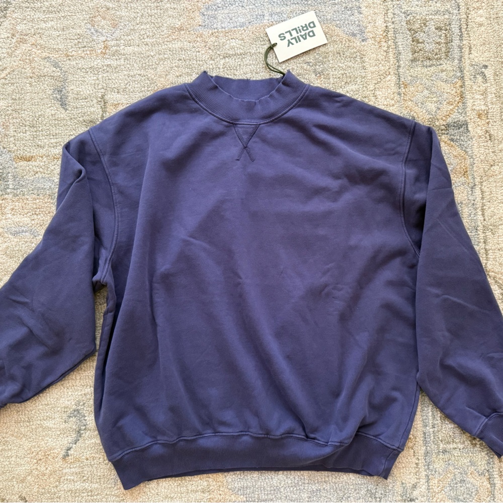 Daily Drills Navy Crew Neck Sweatshirt